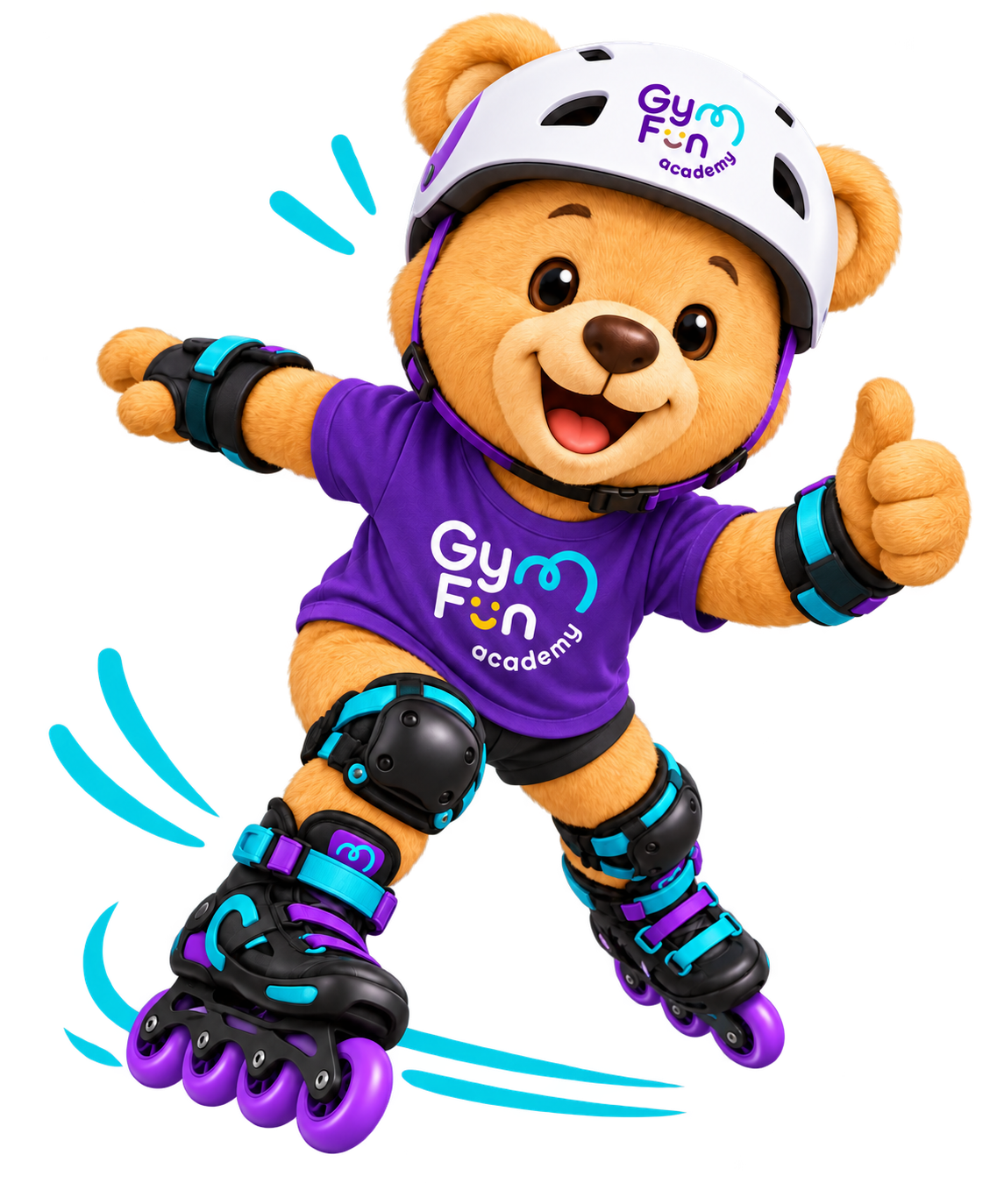 GymFun medvídek na inline bruslích